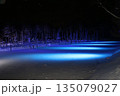 美瑛 青い池のライトアップ / Blue Pond illumination in Biei, Ho 135079027