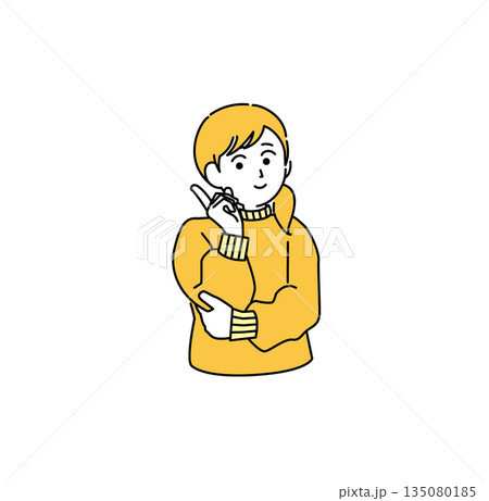 考えている女性 135080185