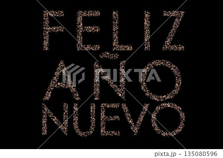 Glittering feliz ano nuevo 135080596