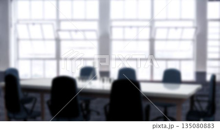 Empty chairs and table in board room 135080883