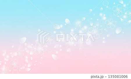 バレンタイン背景素材イラスト 135081006