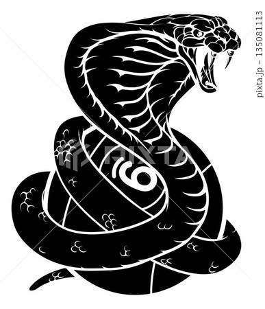 Cobra Snake 9 Ball Nine Ball Pool Cartoon Mascot 135081113