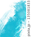 Abstract Turquoise Watercolor Paint Splash Background 135081833