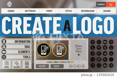 Digitally generated image of creative web page 135082610