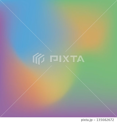 Composition of shapes and blue, green yellow background Composition of shapes and blue, green yellow background 135082672