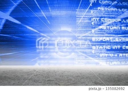 Blue technology interface 135082692