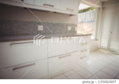 Closed cabinets in kitchen Closed cabinets in kitchen 135082697