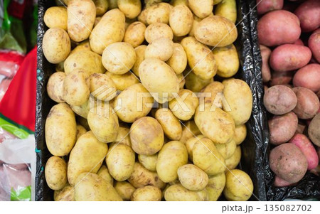 Close-up of potatoes at supermarket 135082702