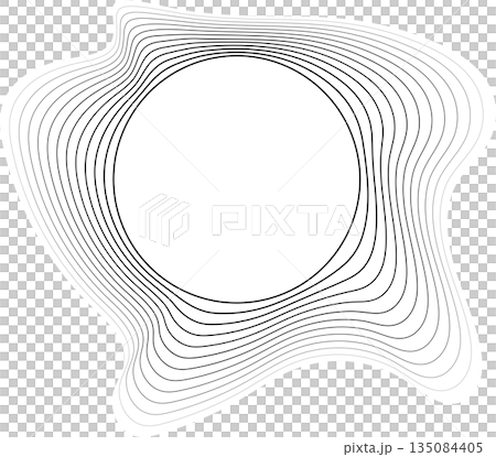 Circle liquid shape overlapping halftone for badges, tag, logo, banner Circle liquid shape overlapping halftone for badges, tag, logo, banner 135084405