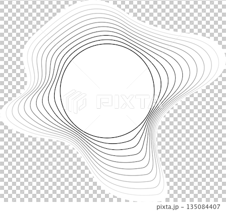 Circle liquid shape overlapping halftone for badges, tag, logo, banner Circle liquid shape overlapping halftone for badges, tag, logo, banner 135084407