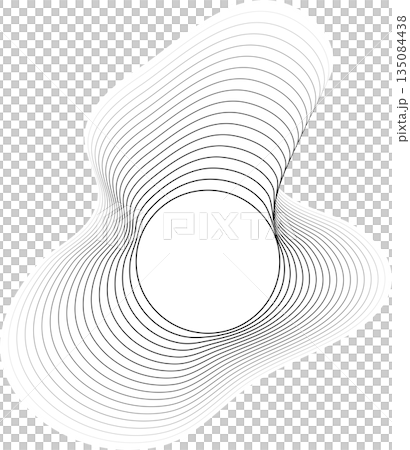 Circle liquid shape overlapping halftone for badges, tag, logo, banner Circle liquid shape overlapping halftone for badges, tag, logo, banner 135084438