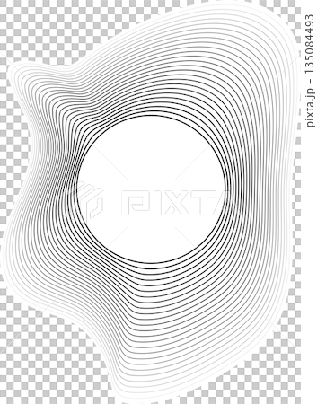 Circle liquid shape overlapping halftone for badges, tag, logo, banner 135084493