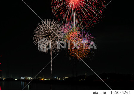 田原市の渥美半島花火大会の風景(愛知県) 135085266