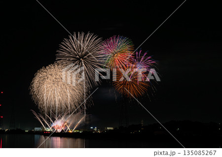 田原市の渥美半島花火大会の風景(愛知県) 135085267