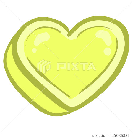 Graphic pop art cartoon hearts love valentines illustration vector in cute colour Graphic pop art cartoon hearts love valentines illustration vector in cute colour 135086881