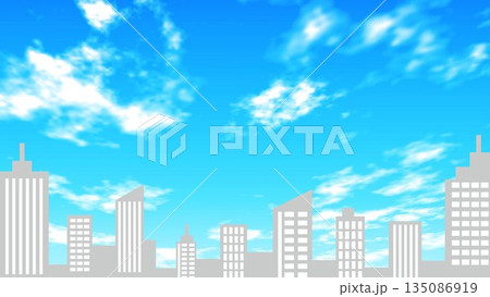 空, 青空, イラスト, 雲, 背景, ベクター, 紙吹雪, コピースペース, 風景, イベント 空, 青空, イラスト, 雲, 背景, ベクター, 紙吹雪, コピースペース, 風景, イベント 135086919