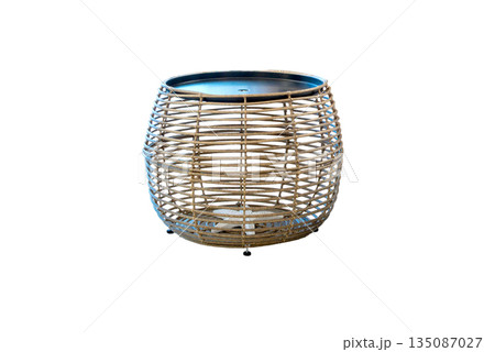 modern electric iron isolated on white background,Round rattan table vector, outdoor, craft, sofa, white background 135087027