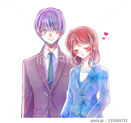 男性に好意を寄せる女性 スーツ 男性に好意を寄せる女性 スーツ 135089752