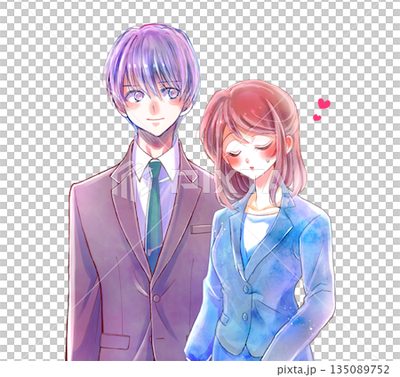 男性に好意を寄せる女性 スーツ 男性に好意を寄せる女性 スーツ 135089752