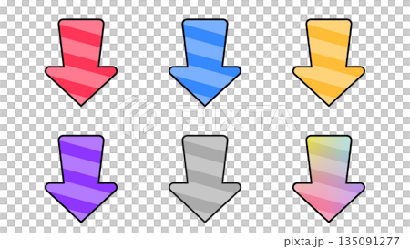 Border pattern arrow set of 6 colors Border pattern arrow set of 6 colors 135091277