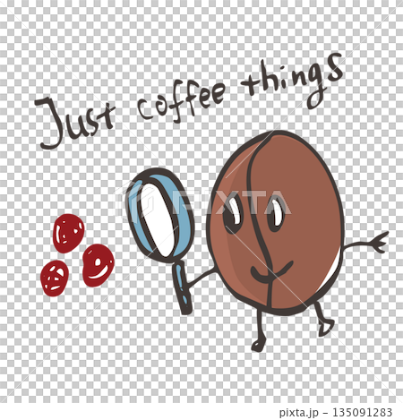 手繪咖啡豆角色向量圖 6 手繪咖啡豆角色向量圖 6 135091283