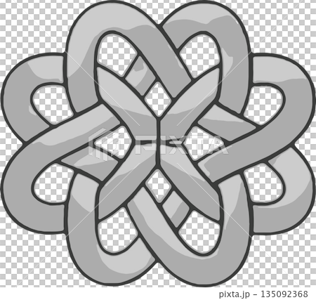 Delicate Traditional Korean Knot Art with Intricate Handmade Craftsmanship and Cultural Symbolism 135092368