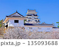 【広島県】桜咲く春の福山城（復興後）福山城桜まつり 135093688