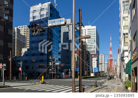 港区芝・三田の街並み 港区芝・三田の街並み 135093895