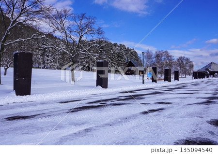 雪のいわみざわ公園の駐車場 雪のいわみざわ公園の駐車場 135094540