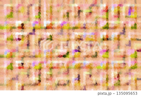 布 テクスチャー 背景 壁紙 オレンジ 135095653