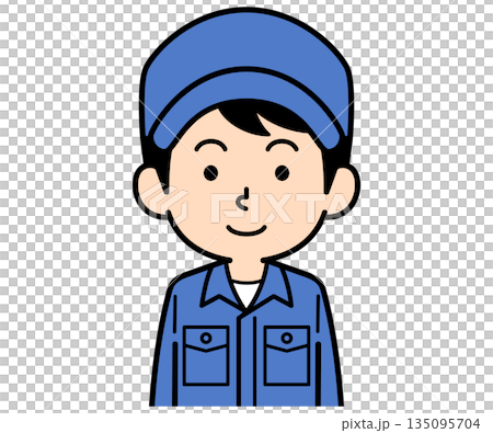 Simple worker man 135095704