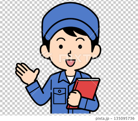 一個拿著銼刀的普通工人正在指導 135095736