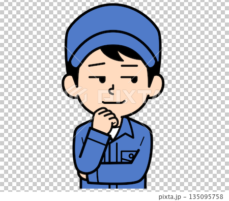 一個普通的工人無所畏懼地大笑。 135095758