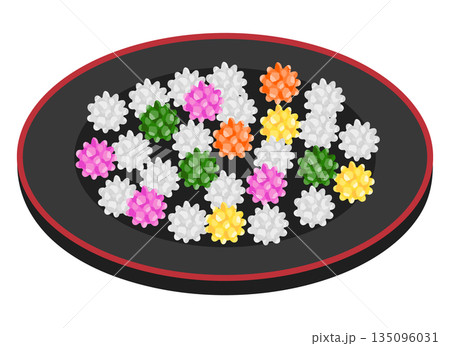 金平糖のイラスト 135096031