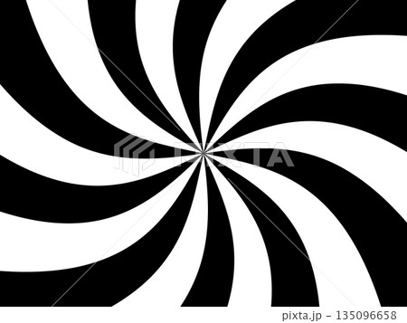 黒と白の放射線のうねり 135096658