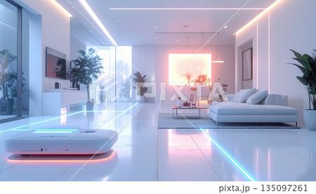 Modern living room interior design features luxury blue furniture with a comfortable sofa and armchair on parquet floor in a bright apartment house Modern living room interior design features luxury blue furniture with a comfortable sofa and armchair on parquet floor in a bright apartment house 135097261