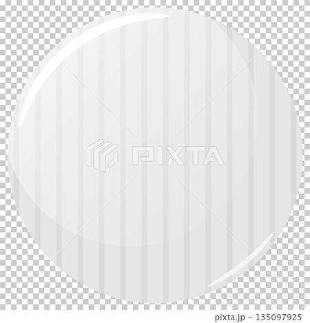 Striped badge frame, white 135097925