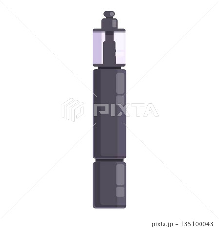 Electronic cigarette icon cartoon vector. Coil vaper 135100043