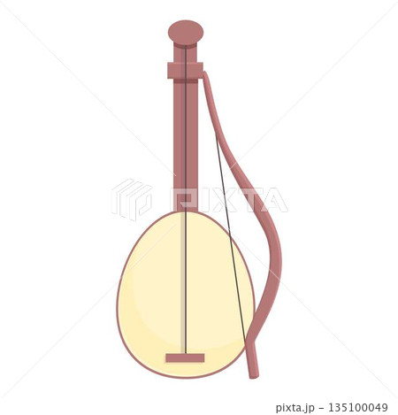 Albania musical instrument icon cartoon vector. Albanian map Albania musical instrument icon cartoon vector. Albanian map 135100049