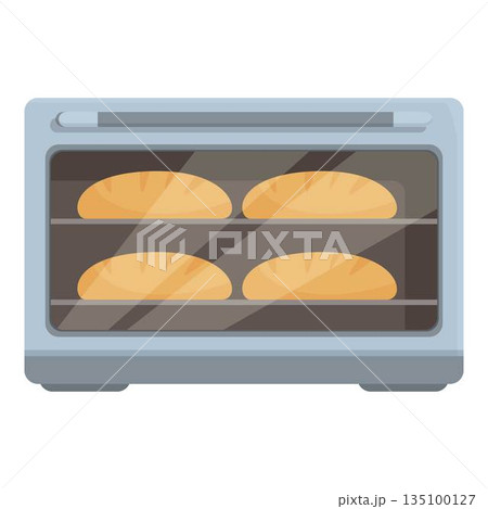Button menu equipment icon cartoon vector. Culinary domestic cook 135100127
