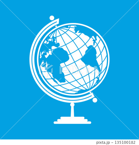White earth globe 135100182