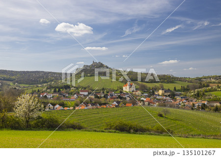 Falkenstein village and castle complex in Lower Austria 135101267