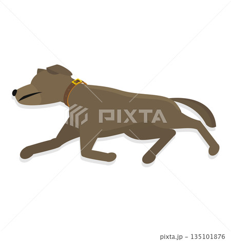 3D Isometric Flat Vector Illustration of Sleeping Pets, Adorable Sleeping Pets Collection Featuring Cats And Dogs. Item 5 135101876
