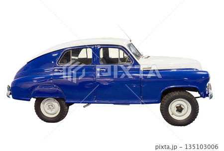 GAZ M-72 Soviet car isolated white 135103006