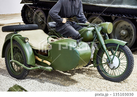 Soviet heavy motorcycle m-72 Soviet heavy motorcycle m-72 135103030