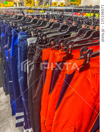 Retail Display of Workwear Trousers Retail Display of Workwear Trousers 135106071