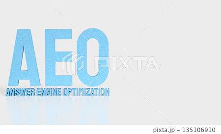 Answer Engine Optimization Concept with Modern Artificial Intelligence Search Technology 3d render. Answer Engine Optimization Concept with Modern Artificial Intelligence Search Technology 3d render. 135106910