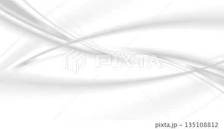 Abstract grey white smooth shiny waves blurred elegant background Abstract grey white smooth shiny waves blurred elegant background 135108812