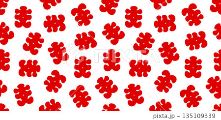 大入りマークのシームレス背景画像。 135109339