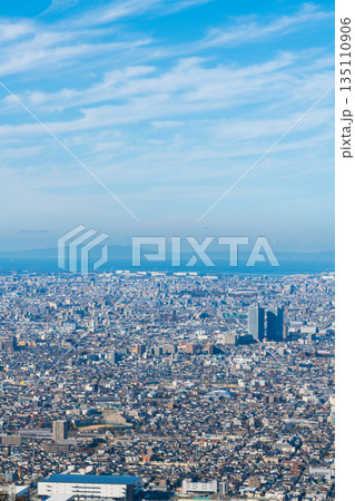 信貴生駒スカイラインから眺める大阪平野の風景 135110906